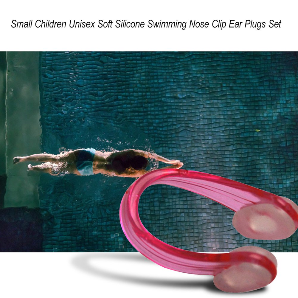 vbncvbfghfgh Small Size Adult Children Swimming Nose Clip Ear Plugs Set