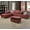 Red, variant on Wzlam Faux Leather 3 Piece Sofa Set with Storage Ottoman, L Shaped Couch Living Room Sofa, White