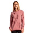 thumbnail image 3 of Sofra Women's Thin Cotton Pullover Hoodie Sweater L, Mauve Rose, 3 of 4