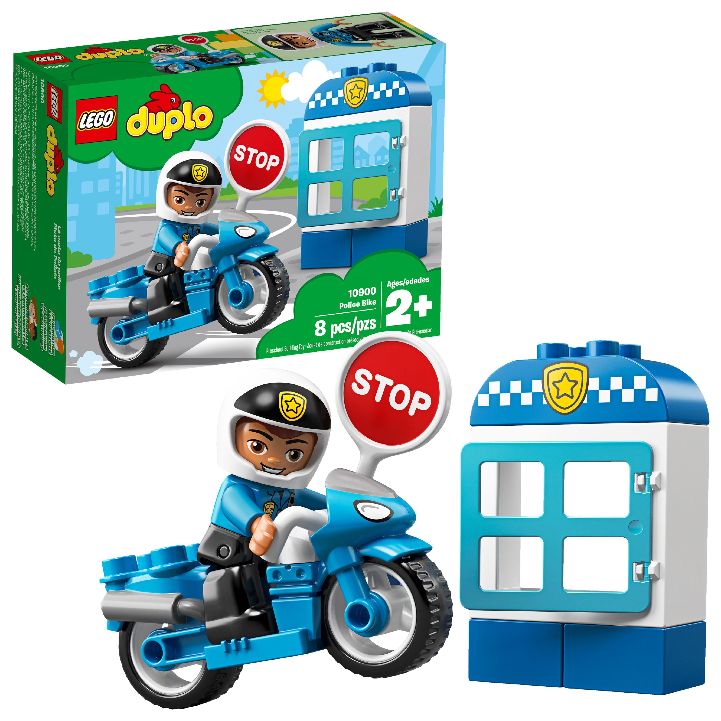 Lego Duplo Figure Motorcycle Police Officer Vintage approx. 2001 