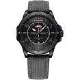 thumbnail image 1 of Men's Sports Watch with Nylon Strap: Waterproof Gold Quartz Big Face Date Clock - Perfect for Outdoor Activities, 1 of 17