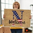 thumbnail image 2 of 4th of July Patriotic Doormat Outdoor Welcome Mat Stain Fade Resistant Non Slip for Front Door Decor(N), 2 of 2