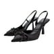 thumbnail image 1 of Zapatos de tacón alto negros, zapatos de tacón alto, zapatos de tacón alto suaves y brillantes, zapatos de tacón puntiagudos para mujer, calidad superior, 1 of 8