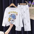 thumbnail image 1 of Pijamas para niños, conjunto de ropa para el hogar de manga larga para niñas de estilo coreano, ropa fina para aire acondicionado para bebés, ropa para niños de primavera y otoño, 1 of 2