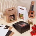 thumbnail image 3 of 16 bolsas de regalo de papel con ventana, color beige, reutilizables., 3 of 7