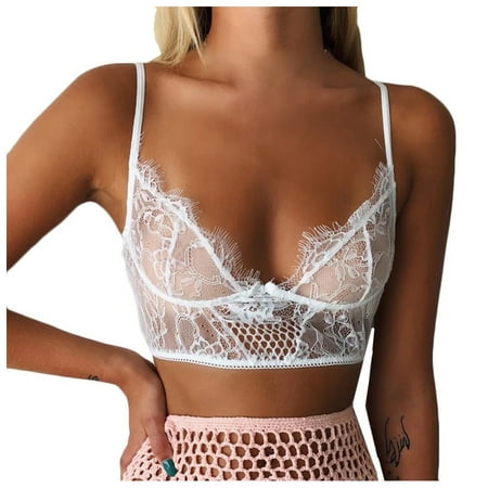 

Workout Bras for Women Front Closure Bras for Women Women Vest Crop Lace Wire Free Bra lingerie Sexy V-Neck Underwear Camisole Women s Exotic lingerie Sets lingerie Set Womens lingerie Sexy