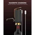 thumbnail image 2 of Aireador de Vino Eléctrico , Decantador, Dispensador y Bomba de Vacío - Pantalla Táctil LED, Monitor de Temperatura, Regalo Ideal (Rojo), 2 of 5