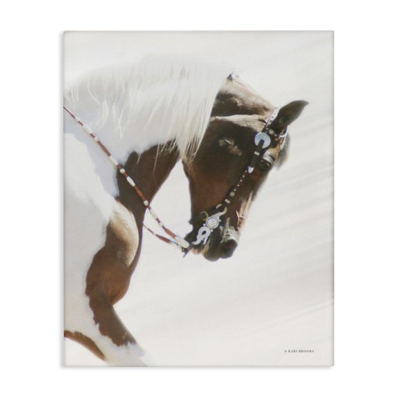 Stupell Industries Rustic Lodge Galloping Horse with Halter Canvas Art, 30 x 40, by Kari Brooks