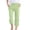Mint Green, variant on Women's Solid Corset Leg Cropped Casual Pants Mint Green XXXXL