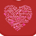 thumbnail image 4 of Inktastic Valentine words in pink Boys or Girls Baby Bib, 4 of 4