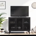 thumbnail image 5 of BOCVKENN Farmhouse Buffet Storage Cabinet with 3 Doors,Kitchen Sideboard with Storage and Metal Base,Coffee Bar Cabinet for Kitchen,Dining Room,Living Room, 5 of 7