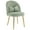 Green, variant on Zimtown Vanity Makeup Chair Armless Home Office Chair for Bedroom or Study Faux Rabbit Fur, White