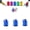 D, variant on Screwdriver Head Magnetic Ring, Universal Magnetic Screw Holder for Drill Bits and Screwdrivers, Bit Magnetizer Ring 5PCS Easy Pick up Screws, Nuts, Metal Particles (B)