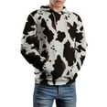 thumbnail image 5 of Animal Printing Cow Men's Women Vintage 3D Hooded Sweatshirt - All-Season Loose Fit Streetwear, 5 of 6