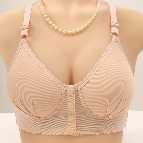 Kukoosong Push up Bras for Women Fashion Women's Solid Color Blocking Lifting Gathering Folding Sagging Bra Lingerie Daily Bra, Sizes XL