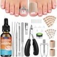 thumbnail image 1 of Kit de tratamiento para uñas encarnadas Malyscent con gotas y herramientas, 1 of 7