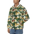 thumbnail image 3 of Uemuo Sunflowers And Butterflies for Men's Fashion Full-zip Hoodies & Sweatshirts with Kangaroo Pocket, Zip-up Hooded Sweatshirt, Moisture Wicking & Breathable-X-Large, 3 of 5