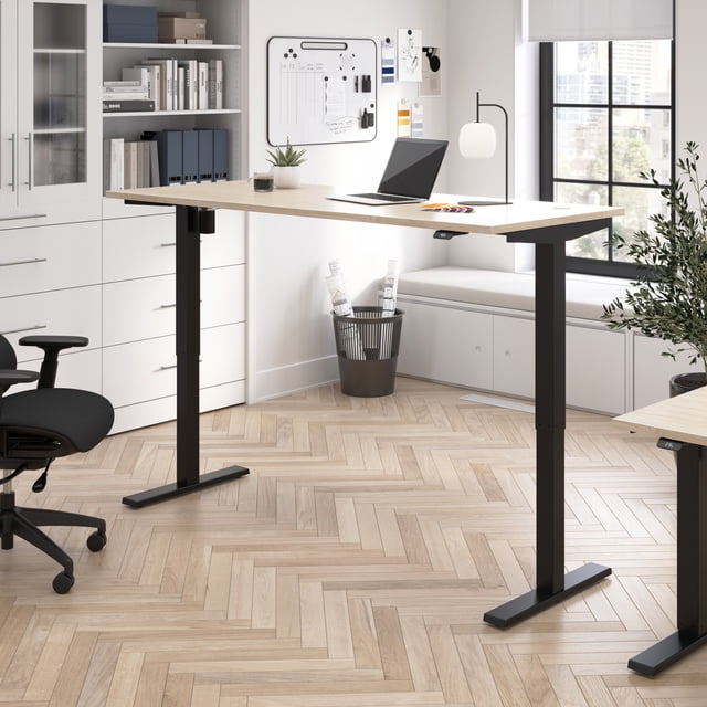 Move 40 Series 72W Adjustable Standing Desk in Natural Elm - Engineered Wood