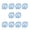 40mm blue, variant on 10Pcs Hollow Bubble Surfaces Floats Water Ball Bubble Floats Tackle Enduring