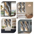 thumbnail image 7 of Black Golden Window Privacy Film, Marble Aesthetics Modern Ink Painted Static Cling UV Sun Blocking Heat Control Window Tint Day and Night, Non-Adhesive One Way Windows Privacy Cover 17.7''x78.7'', 7 of 7