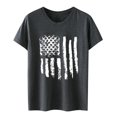 thumbnail image 5 of Fiudx Camisas para Mujer Moda Mujer Cuello Redondo Verano Manga Corta Blusa Camiseta Casual Impresión Tops, 5 of 5