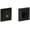 Black, variant on Baldwin 8254190 Square Solid Brass Single Cylinder Keyed Entry Deadbolt From The Estate