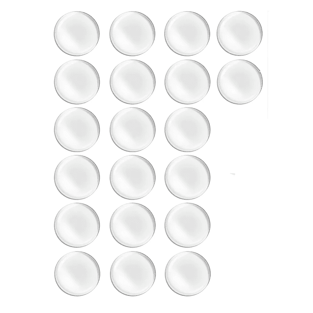 30pzs Topes Para Puertas Silicona Silenciar Protector Pared Malubero TRANSPARENTE