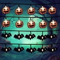 thumbnail image 4 of Luces Led De Calabaza De Halloween, Cadena De Luces De Murciélago Fantasma Para Decoración De Jardín De Fiesta De Carnaval sonducket HA042474-02, 4 of 6