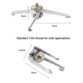 thumbnail image 2 of CAMPINGMOON Outdoor Stainless Steel 14in Holder Foldable Gastank Bracket Camping Support Multifunctional Tripod, 2 of 7