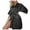 Black, variant on AOMPMSDX Pajamas For Women Set Silk Nightgown Casual Thin Homewear Simple Loose Cardigan Lace Up Bathrobes White Nightgowns For Women S