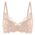 thumbnail image 4 of khonts,Women's Lace Underwire Push up Bras Support Gathering Adjustable Strap Bra Sexy Elegant Bralettes Beige 85AB, 4 of 4