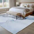 thumbnail image 5 of Marble Blue Large Area Rugs for Bedroom Living Room, Soft Non Slip Carpet Bedside Rug, Modern Abstract Ink Painting Luxury Rectangular Floor Cover Kitchen Accent Rug 5'x7' for Dining Room/Office, 5 of 9