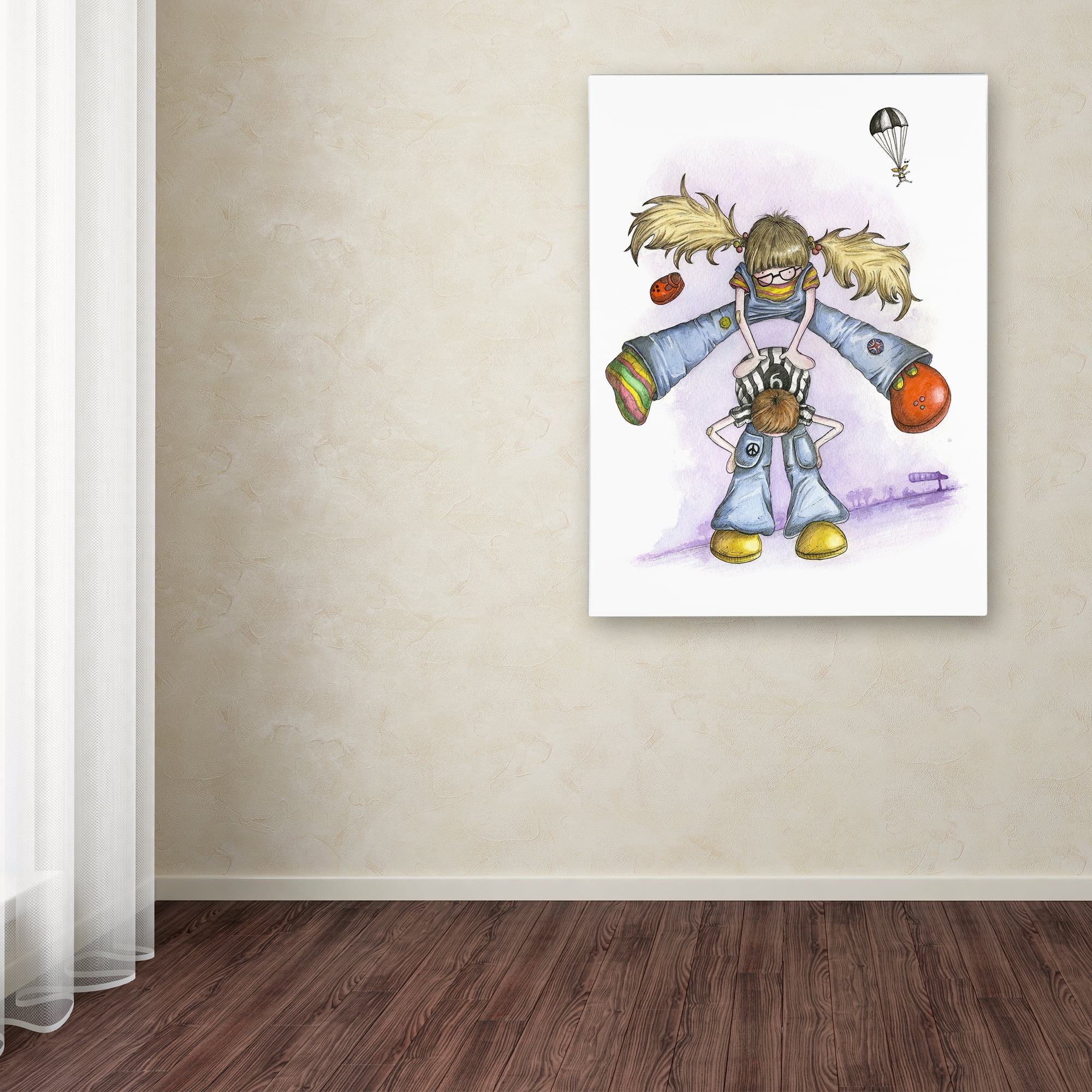 Trademark Fine Art 'Little Angels' Canvas Art by Michelle Campbell
