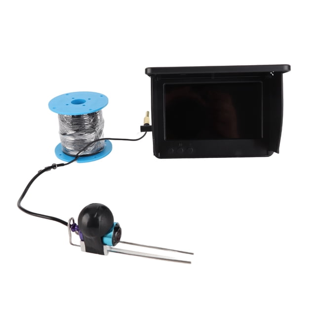 Cámara De Pesca Submarina, Cámara De Pesca De 0,34 MP, 12 V, Pantalla HD De 5 Pulgadas Con Soporte Para Caña De Pescar Para Exploración
