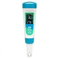 thumbnail image 1 of 4-in-1 TDS/EC/Salinity/Temperature Detector Salt Content Test Water Quality Meter for Swimming Pools Water Aquarium,1 * 4-in-1 TDS/EC/Salinity/Temperature Detector,Blue, 1 of 7