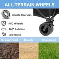 thumbnail image 6 of Yesfashion Heavy Duty Collapsible Wagon Cart, Large Capacity Beach Wagon Camping Cart with All-Terrain Wheels & Adjustable Handle, 6 of 10