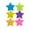 Yellow, variant on Color Star Shape Sticky Notes 6 Color Bright Colorful Sticky Pad 75 Sheets/Pad Self-Sticky Note Pads (6 Pads)