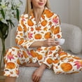 thumbnail image 6 of Sikiie Orange Autumn Leaves Pajamas for Women Set, Womens Pajama Sets, Lounge Sets for Women, 2pjs for Women-XX-Large, 6 of 7