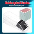 thumbnail image 4 of Trademark Poker 6 Deck Blackjack Shoe – Acrylic Playing Card Dispenser, 4 of 8