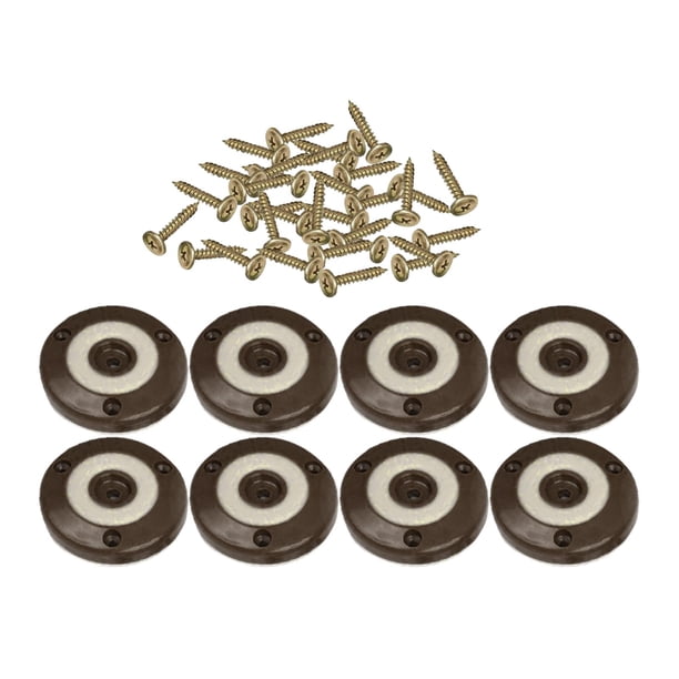 8 piezas de patas de muebles resistentes para mesas, protectores de muebles modernos para bricolaje Marrón 50mm