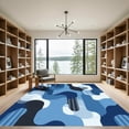 thumbnail image 2 of ODIKA 2'x3' Machine Washable Non-Slip Area Rug, Mystic Swirls Abstract Indigo and Charcoal High Traffic Rug, Blue, 894933, 2 of 7