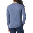 thumbnail image 5 of Amazon Essentials - Camisa Henley de manga larga ajustada para hombre, color &iacute;ndigo Amazon Essentials NA, 5 of 5
