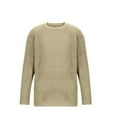 thumbnail image 5 of Yiliang Pullover Sweater for Men Fall and Winter Long Sleeve Warm and Thermal Top Clothes ,Khaki,XL, 5 of 6