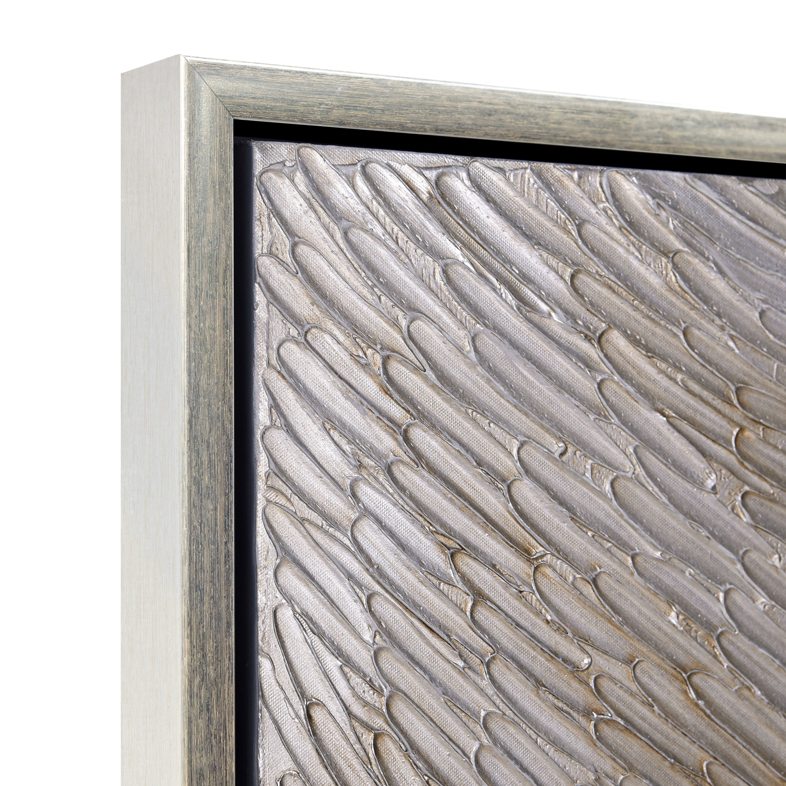 Gold Waves II Textured Metallic Hand Painted Framed Canvas Wall Art