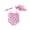 Beige, variant on BemeyourBBs Toddler Baby Girl Strawberry Bow Cherry Swimsuit Infant Bathing Suit One-Piece Swimsuits Sun Hat Set Front Bow Rash Guard Spaghetti Strap Swimwear Summer Beach Wear Headband