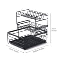thumbnail image 2 of Andoer Dish Drying Rack with Detachable Drainboard 3-Tier Dish Racks for Kitchen Counter Dish Drainer Set Utensils Holder Cutting Board Holder Bowl Rack, 2 of 7