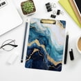 thumbnail image 7 of Coolnut Acrylic Clipboards with Low Profile Clip, A4 Standard Size 9" x 12.5" File Holder for Writing Drawing, Clip Boards for Doctors Offices, Gold Blue Marble Gifts, 7 of 7