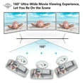 thumbnail image 4 of Écran de Projecteur Portable de 100 à 120 Pouces avec Support, Écran de Projection Vidéo de Film de 100 Pouces en Tissu, Rideau Extérieur 120 Pouces 2K 4K HD, Durable, 4 of 6