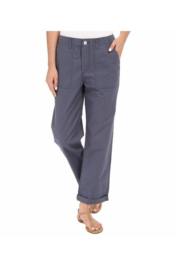 Military Womens Flat-Front Utility Chino Pants 30