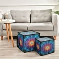 thumbnail image 6 of Home Organizer Foldable Fabric Storage Bin With Handle Rainbow Colors, 6 of 7